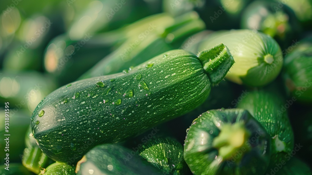 Canvas Prints zucchini on the table