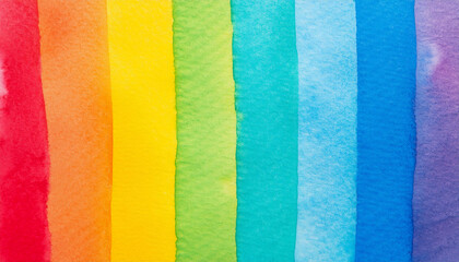 diversity rainbow watercolor gradient on paper art texture transitioning vertical with soft blending and vibrant color creative artistic background