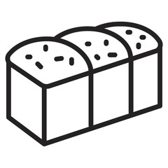 Bread Loaf  Icon Element For Design