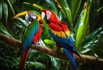 vibrant wildlife lively natural settings showcasing colorful animals amidst dense greenery diverse ecosystems, nature, forests, habitats, biodiversity