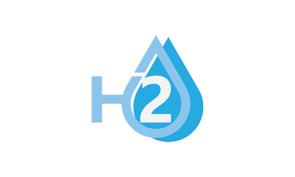 H2o logo, H20 Water Bubble Abstract Logo water wave logo vector, aqua logo, 