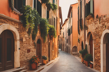 Fototapeta premium narrow street country