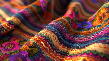 Hispanic textile pattern celebrating cultural heritage