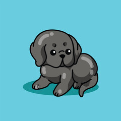 Illustrations of cute dogs in poses suitable for t-shirt designs and unique logos