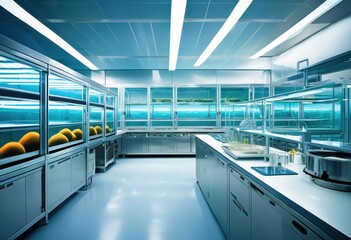 Fototapeta premium modern animal research facilities featuring advanced scientific equipment innovative studies experiments, facility, laboratory, technology, study