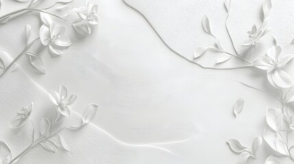 Minimalist White Background with Subtle Embossed Patterns for Sophisticated Design