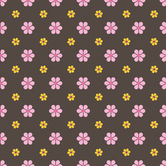   Free   vector Flat small flowers pattern design