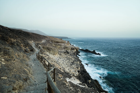 Ajuy Playa de arena negra Fuerteventura Islas Canarias