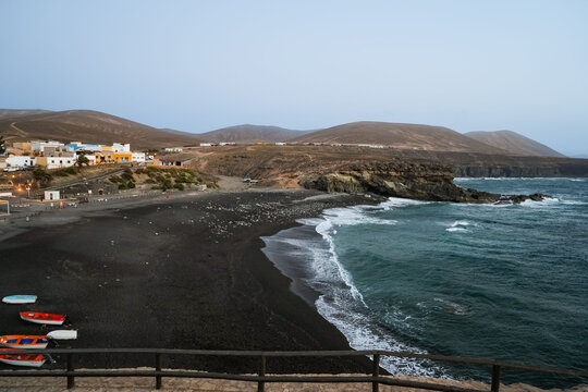 Ajuy Playa de arena negra Fuerteventura Islas Canarias