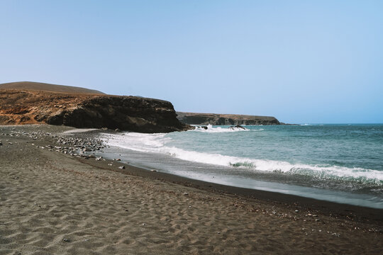 Ajuy Playa de arena negra Fuerteventura Islas Canarias
