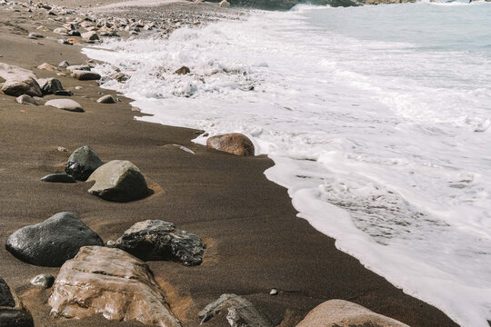 Ajuy Playa de arena negra Fuerteventura Islas Canarias
