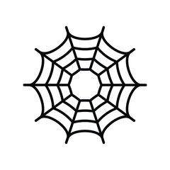 spider web line icon with white background vector stock illustration