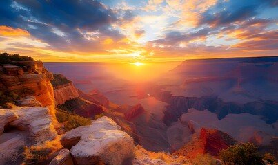 Fototapeta premium sunset over the grand canyon