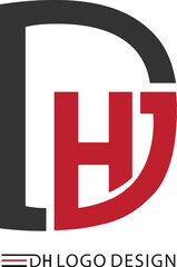 DH logo design. HD logo vectors. Luxury HD logo design.  Creative DH logo design. Simple, Signature, House, Template, Abstract, Alphabet DH or HD logo design. Fashion, Beauty, technology logo design