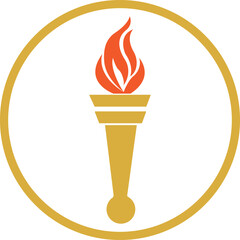 Fair stream logo design. Freedom logo design. Lamp logo design. Light logo design. Flaming torch logo design. Karasin lamp logo design. 