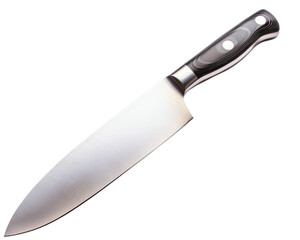 Big kitchen knife isolated on the white background.
