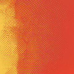 Orange Gradient Background Featuring Halftone Dots and Lo-Fi Vibe