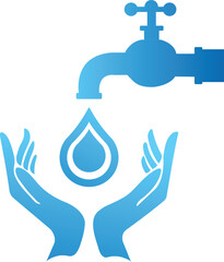 Hand care logo design. Fresh water Hand care icon vectors. Drop logo design. Water drop logo vectors. Hand Cline icon vectors. Hand wash logo design. Mineral water vectors. Healthcare logo design. 