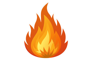 Realistic Fire Vector Illustration | SVG & Cricut Cut Files | Flame Clipart & T-shirt Graphics