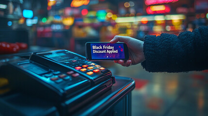 Sales discounts season black friday digital retail, people doing shopping using internet