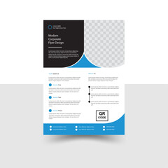 Corporate business flyer design and colorful brochure template design , Graphic design layout , creative design.
