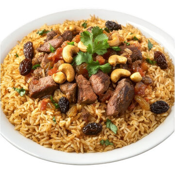 A plate of Kabsa. Arab Food 