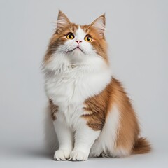 Obraz premium Orange british cat portrait isolated on white