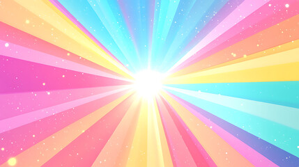 Fototapeta premium Vibrant Concentric Burst Pattern Ideal for Comic Designs