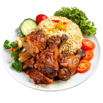 A plate of Kabsa. Arab Food 