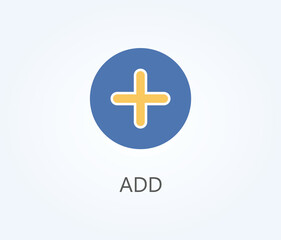 Fototapeta premium Add Vector, Icon Or Logo Sign Symbol Illustration 
