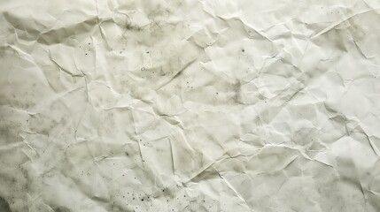 Naklejka premium Crumpled sheet of white old paper with defects