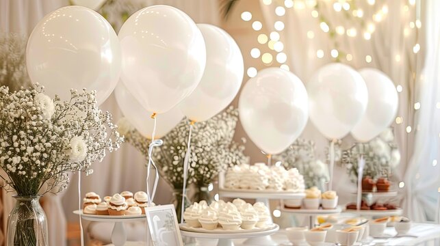 Soft balloons as first communion for tables Decoration items for first comunion