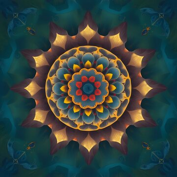Abstract mandalla art 