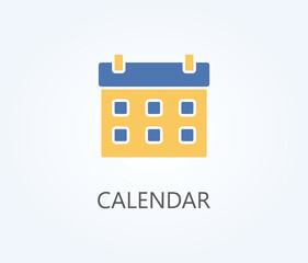  Calendar Vector, Icon Or Logo Sign Symbol Illustration 