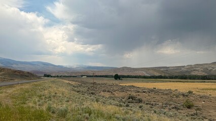 Obraz premium Wyoming driving