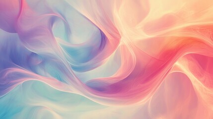Obraz premium Abstract wavy silk background. Colorful twisted shapes in motion. Generative Ai