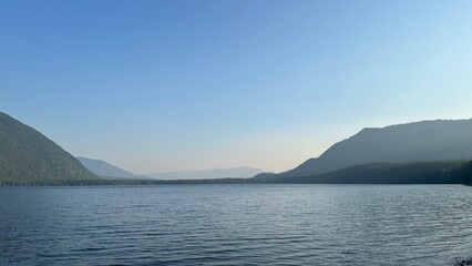 sunrise over the mountains 