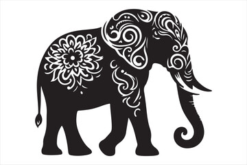 Elephant vector silhouette