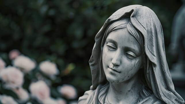 Beautiful statue of St Theresa