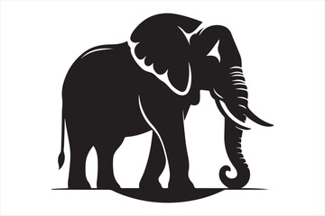 Elephant vector silhouette