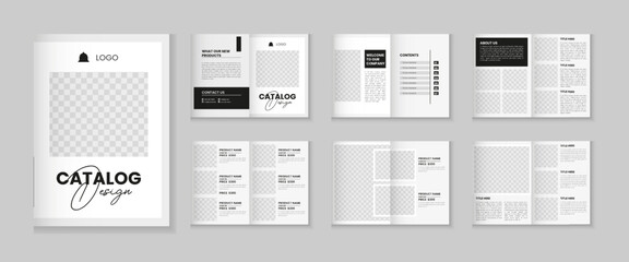Catalog design or 12 pages product catalogue template design
