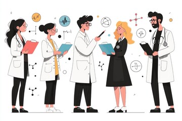 Medical Team Collaboration - Doctors Discussing Treatment Plan