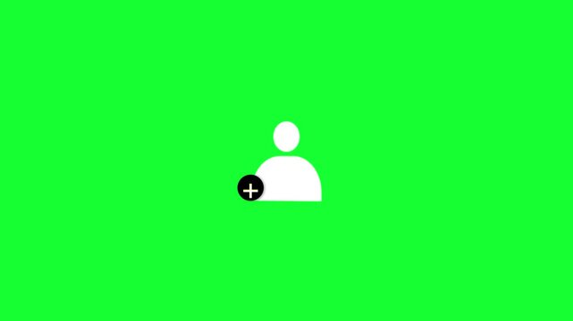 Animation video of follow icon.