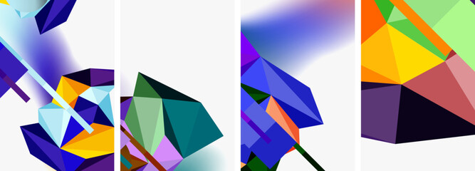 Minimal geometry. Circle, line and square design. Trendy techno business template for wallpaper, banner, background or landing