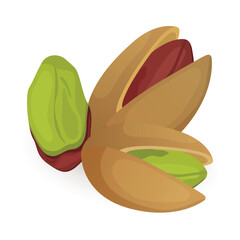 Vector image of pistachios. Concept of nuts. Element for your design. For banners, websites, advertising, etc.
