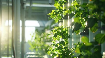 Vertical hydroponic vegetable and herb farm
