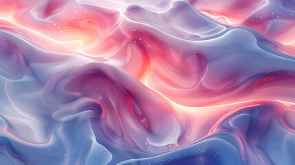 Obraz premium Abstract Scandinavian pattern with fluid shapes and cool tones