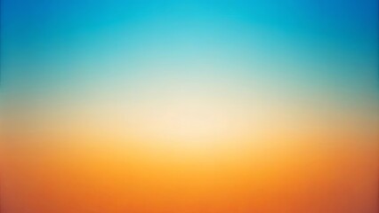 Obraz premium Soft gradient background with blend of cool blues and warm orange hues