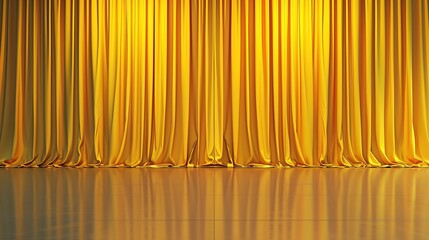 Beautiful yellow theater curtains
