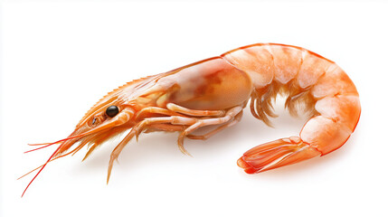 shrimp, prawn isolated on white background